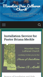 Mobile Screenshot of mtviewlutheran.org