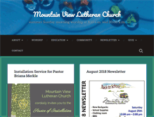 Tablet Screenshot of mtviewlutheran.org